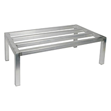 Winco ADRK-2036 36" Aluminum Dunnage Rack with 12" Height - 1800 lbs. Capacity