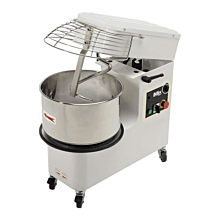Ampto IM-R38/2 2 Speeds Moretti Forni Raising Head Spiral Dough Mixer with 83 lb. Dough Capacity & 55 lb. Flour Capacity - Removable Bowl