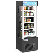Coldline AOC-28-B 28" Black Open Air Refrigerated Display Merchandiser, Black