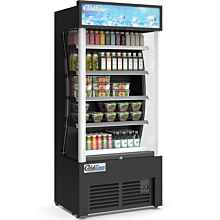 Coldline AOC-36-B 36" Black Open Air Refrigerated Display Merchandiser, Black