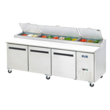 Arctic Air APP94R 94" Pizza Prep Table Refrigerator - (12) x 1/3 pans