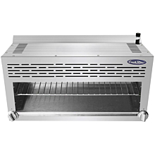 Atosa CookRite ATCM-36-LP 36" Countertop Liquid Propane Gas Cheesemelter, 2 Infrared Burners - 43,000 BTU
