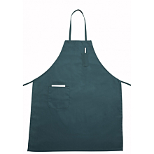 Winco BA-PGN Green Full-Length Bib Apron with Pocket