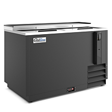 Coldline BBC-50 50" Horizontal Reach-In Black Bottle Cooler - 13 Cu. Ft.