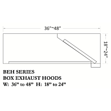 Global BEH-48 48" Box Exhaust Hood