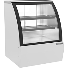 Beverage Air CDR3HC-1-W 37" White Curved Front Refrigerated Deli Case