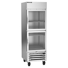 Beverage-Air HBF23HC-1-HG Glass Half Door Bottom-Mounted Reach-In Freezer with LED Lighting - 23 Cu. Ft.