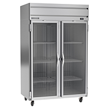 Beverage Air HF2HC-1G 52" Two Section Reach-In Freezer, 2 Glass Doors