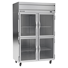 Beverage-Air HFP2HC-1HG Horizon Series 52" Double Half-Glass Door Reach-In Freezer - 49 Cu. Ft.