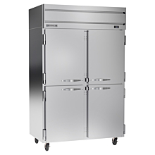 Beverage-Air HFPS2HC-1HS Horizon Series 52" Solid Half Door All Stainless Steel Reach-In Freezer