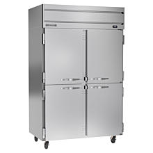Beverage-Air HFS2HC-1HS Horizon Series 52" Reach-In Solid Half Door Freezer w/ Stainless Steel Interior