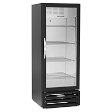 Beverage Air MMR12HC-1-B 24-1/8" Single Glass Door Merchandiser Refrigerator, Black