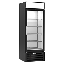 Beverage Air MMR19HC-1-B 27-1/4" Single Glass Door Merchandiser Refrigerator, Black