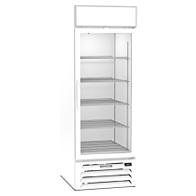 Beverage-Air MMR23HC-1-W Marketmax 27" Glass Swing Door White Refrigerated Merchandiser with LED Lighting- 23 Cu. Ft.