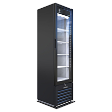 Beverage-Air MT08-1H6B 19" Marketeer Series Black Refrigerated Glass Door Merchandiser with LED Lighting