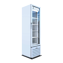Beverage-Air MT08-1H6W 19" Marketeer Series White Refrigerated Glass Door Merchandiser with LED Lighting