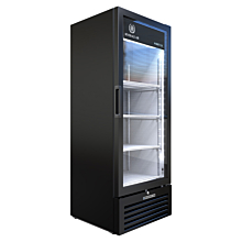 Beverage-Air MT12-1B 25" Marketeer Series Black Refrigerated Glass Door Merchandiser with LED Lighting