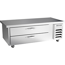 Beverage-Air WTFCS60HC-64 64" Two Drawer Freezer Chef Base w/ Extended Top - 12 Cu. Ft.