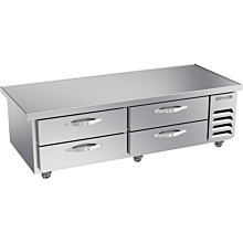 Beverage-Air WTFCS72HC-76 76" Four Drawer Freezer Chef Base w/ Extended Top - 15 Cu. Ft.