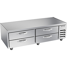 Beverage-Air WTFCS72HC 72" Four Drawer Freezer Chef Base - 14.51 Cu. Ft.