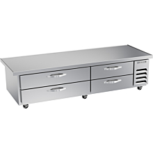 Beverage-Air WTFCS84HC-89 89" Four Drawer Freezer Chef Base w/ Extended Top - 17.46 Cu. Ft.