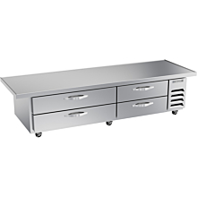 Beverage-Air WTFCS84HC-96 96" Four Drawer Freezer Chef Base w/ Extended Top - 17.46 Cu. Ft.