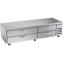 Beverage-Air WTFCS84HC 84" Four Drawer Freezer Chef Base - 17.46 Cu. Ft.