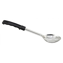 Winco BHSP-11 11" Slotted Basting Spoon With Stop Hook Bakelite Handle