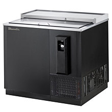 Blue Air BBC-36B-HC 36" Black Horizontal Bottle Cooler with Sliding Top Lid - 9.9 Cu. Ft.