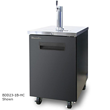 Blue Air BDD23-1S-HC 23" Stainless Steel Solid Door Kegerator Beer Dispenser w/ Tower and Tap - 7.9 Cu. Ft.