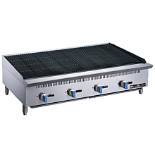 Blue Lava BLCB48 48" Heavy-Duty Countertop Radiant Gas Charbroiler