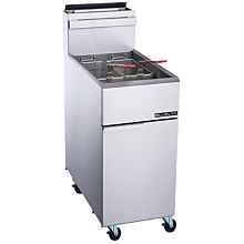 Blue Lava BLF4-NG 50 lb. Natural Gas Four Tube Burner Fryer - 120,000 BTU