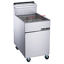 Blue Lava BLF5-NG 70 lb. Natural Gas Five Tube Burner Fryer - 150,000 BTU