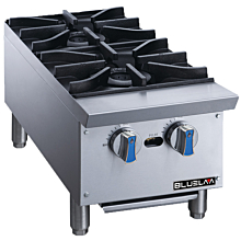 Blue Lava BLHP12 12" Two Burner Countertop Heavy-Duty Gas Hot Plate - 56,000 BTU