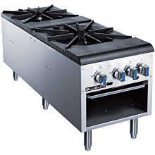 Blue Lava BLSP2 18" Two Lift-Off Burner Gas Stock Pot - 160,000 BTU