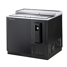 Blue Air BBC-36B-HC 36" Black Horizontal Bottle Cooler with Sliding Top Lid - 9.9 Cu. Ft.