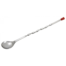 Winco BPS-11 11" Red Ball Bar Spoon