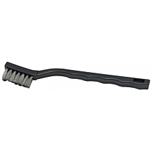 Winco BR-7S 7" Toothbrush Style Utility Brush with Stainless Steel Bristles