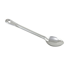 Winco BSOT-11 11" Standard Duty Solid Stainless Steel Basting Spoon