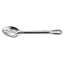 Winco BSST-11H 11" Stainless Steel Slotted Basting Spoon
