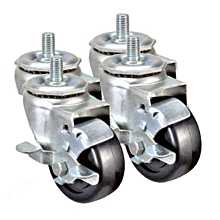 Prepline PDM-5-SB Heavy Duty Locking Casters for Drawer Warmers