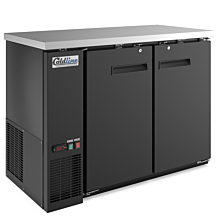 Coldline CBB-48 48" Swing Solid Door Back Bar Cooler, Black