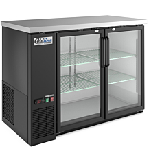 Coldline CBB-48G 48" Swing Glass Door Back Bar Cooler, Black