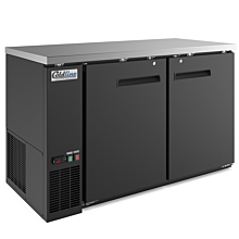 Coldline CBB-60 60" Swing Solid Door Back Bar Cooler, Black