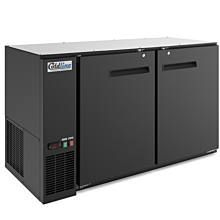 Coldline CBB-60-T 60" Underbar Height Swing Solid Door Back Bar Cooler, Black
