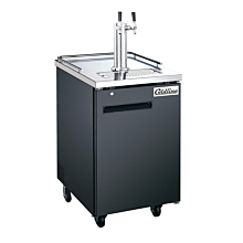 Coldline CCD-1 24" Black Cold Brew Coffee Double Tap Dispenser