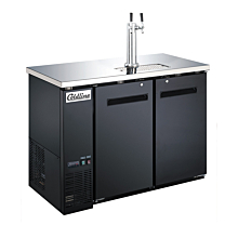 Coldline CCD-48 48" Black Cold Brew Coffee Double Tap Dispenser