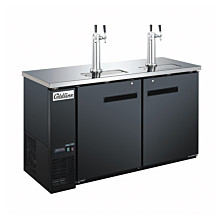 Coldline CCD-60 60" Black Cold Brew Coffee Double Tap Dispenser