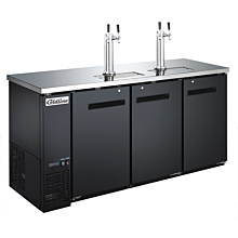 Coldline CCD-72 72" Black Cold Brew Coffee Double Tap Dispenser