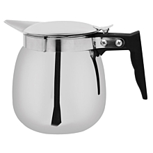 Winco CD-64 64 oz Stainless Steel Coffee Decanter with Black Handle